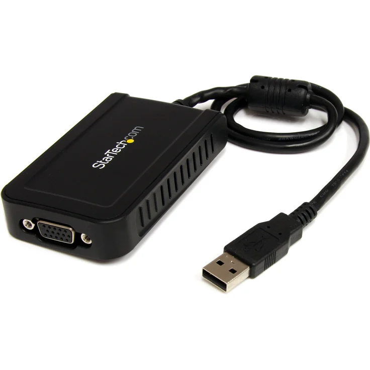 StarTech.com USB VGA Adapter, 1920x1200, Multi Display Adapter Kabel, Externe Monitor Grafikkarte, 1080p, USB 2.0 – Bild 1