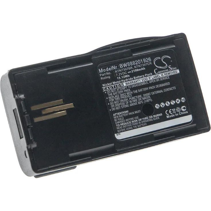 VHBW Akku kompatibel mit Motorola Visar Funkgerät, Walkie Talkie (2100mAh 7,2V NiMH)