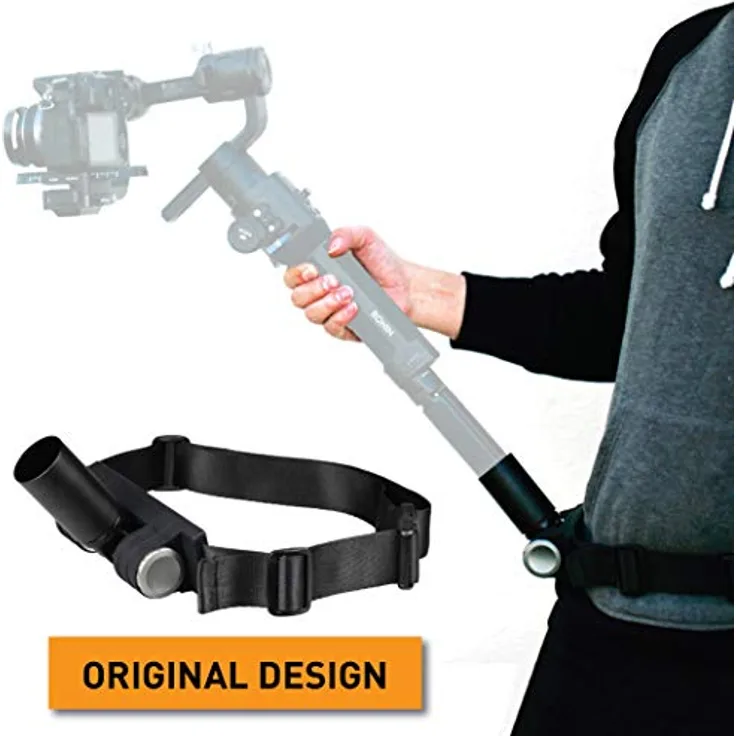 MoGoPod MogoCrane Gürtel-Set (Farbe + Becher aus Aluminium) für Stabilisator DJI Ronin und Stativ Monopode robust Halterung drehbar