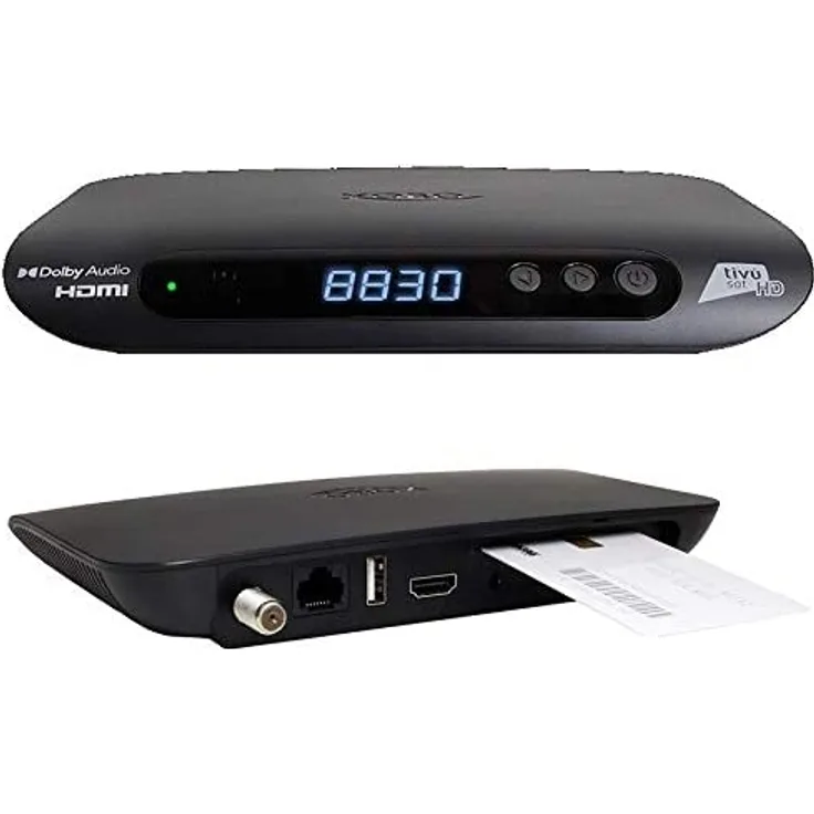 Tivusat Xoro HRS 8830 Full HD HEVC H.265 Smartcard HDMI DVB-S2 Sat Receiver mit Tivusat HD Karte