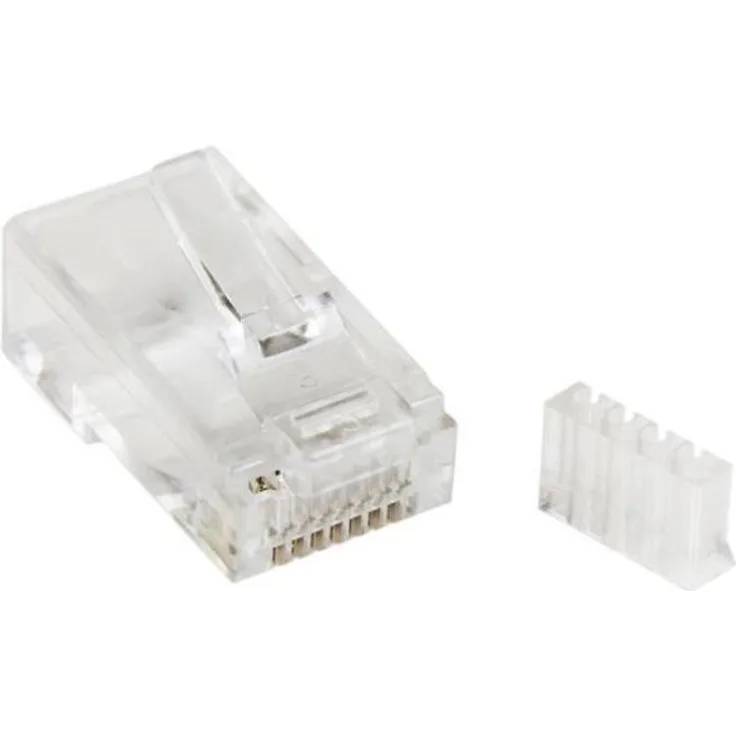 StarTech Cat-6 RJ45-Steckverbinder für Volldraht - 50 Stück klar (CRJ45C6SOL50)