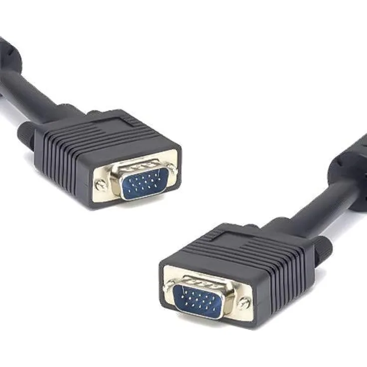 PremiumCord VGA Monitorkabel 5 m, M-M, HQ (Koax), SVGA Video Monitor Coaxial Kabel für FULL HD 1080p, DDC2, schwarz