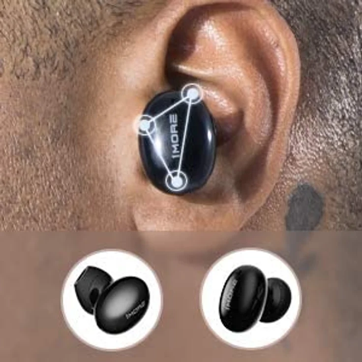 1MORE ECS3001B In-Ear Kopfhörer, mit Bluetooth, schwarz – Bild 4