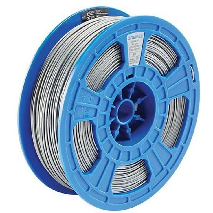Dremel 2615PL10JA DR 3D PLA Filament D50 silber RFID Filament PLA 1.75 mm Silber 750 g (2615PL10JA)