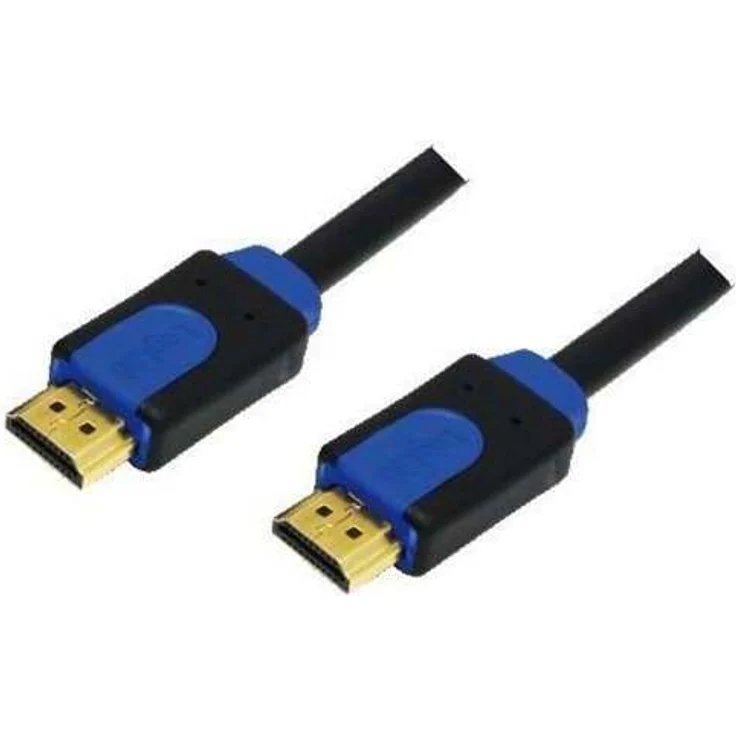 LogiLink CHB1115 - HDMI High Speed mit Ethernet (v1.4) Kabel, 2x 19-pin Stecker (Gold), schwarzes Kabel, 15m, Retail Colour Box