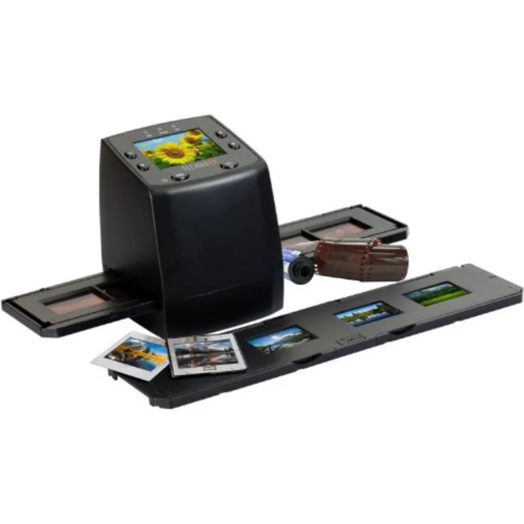 Technaxx DigiScan DS-02 Scanner für Negativfilme und Diafilme (SD-Kartenslot, 6,1 cm (2,4 Zoll) TFT-Display, USB 2.0) (4166)