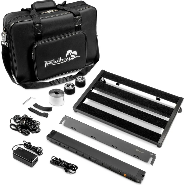 Palmer Pedalbay 40 PB PPEDALBAY40 inkl. WTPB40 Powerbar, Pedalboard mit Netzteil und gepolsterter Tragetasche