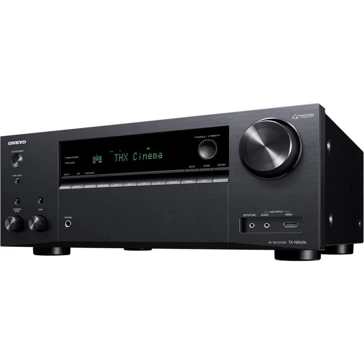 Onkyo TX-NR696(B) 7.2 Kanal AV Receiver (THX Kinoklang, Dolby-DTS:X, WLAN, Bluetooth, Streaming, Musik Apps, Spotify, Deezer, Radio, Multiroom, 175W-kanal) schwarz – Bild 2