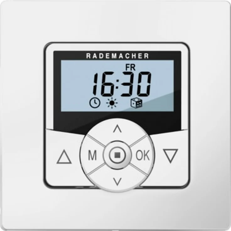 Rademacher Troll Comfort Zeitschaltuhr 5625-UW, Rohrmotor- & Rollladen-Steuerung mit Raffstore- & Astro-Funktion, Ultraweiß-Weiß, 36500012 – Bild 1