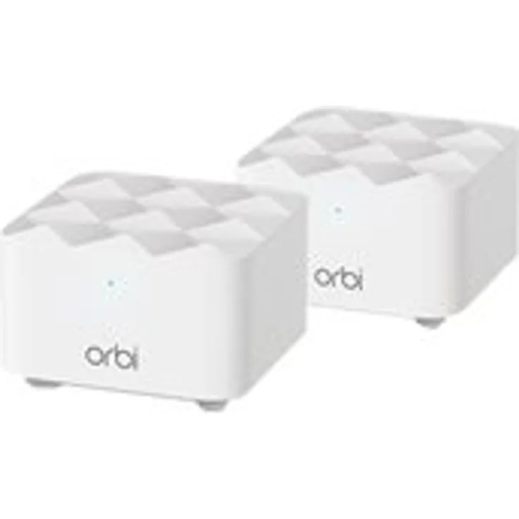 NETGEAR Orbi RBK12 - WLAN-System (Router, Extender) - bis zu 278,7 qm - Netz - GigE - 802.11a/b/g/n/ac - Dual-Band