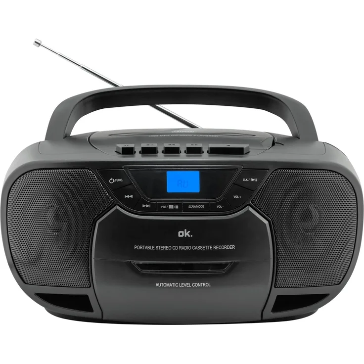 OK. ORC 540-B Tragbares Radio, LCD-Display, schwarz