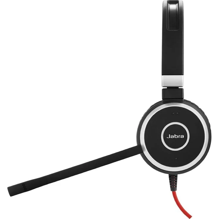 Jabra Evolve 40 UC Stereo Headset Unified Communications Kopfhörer für VoIP Softphone mit passivem Noise-Cancelling USB-Kabel mit Anrufsteuerung Schwarz – Bild 2