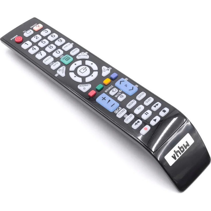 vhbw Fernbedienung passend für Samsung UE46B7000, UE46B7020, UE46B7050, UE46B7070, UE46B7090, UE55B7000, UE55B7020 Fernseher, TV
