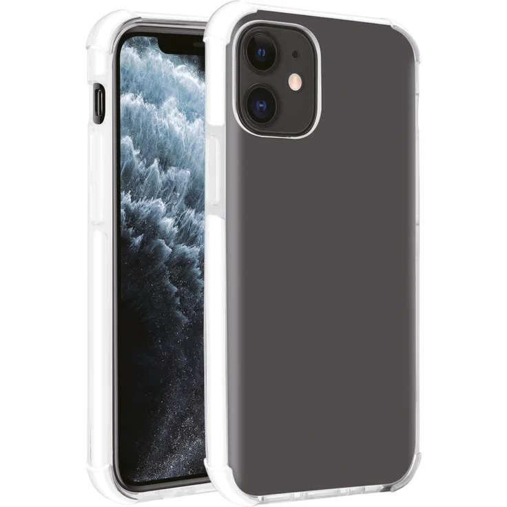 Vivanco Rock Solid, Anti Shock Schutzhülle, geeignet für iPhone 12 Mini, transparent