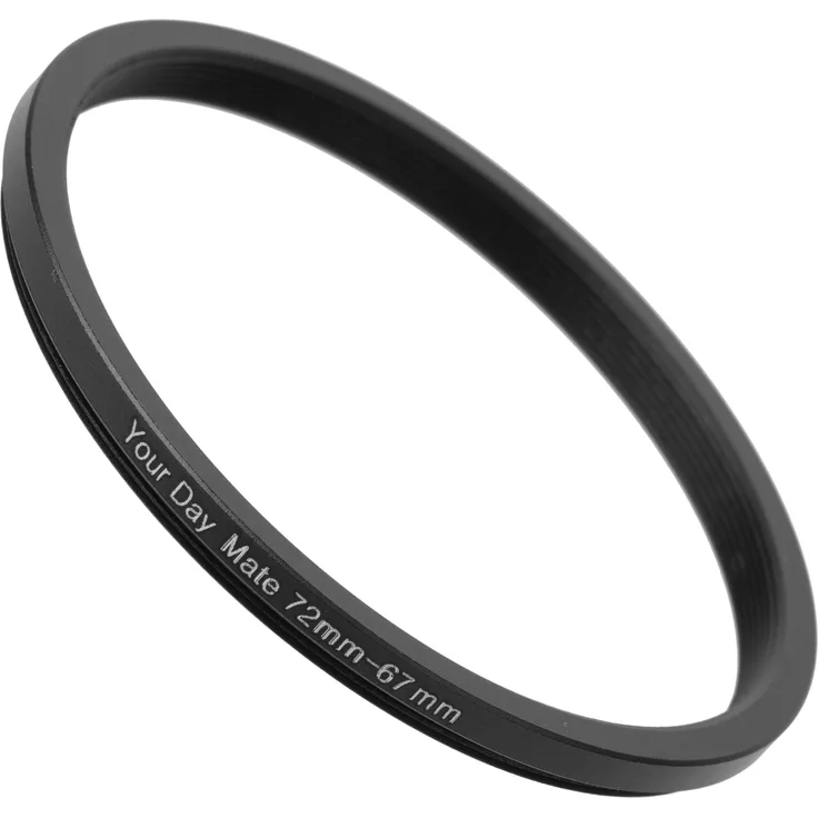 Your Day Mate GmbH Step Down Ring, 72 auf 67 mm Durchmesser, kompatibel mit Objektiven aller Hersteller wie Canon, Sony, Nikon, Fujifilm, Filteradapter Kamera