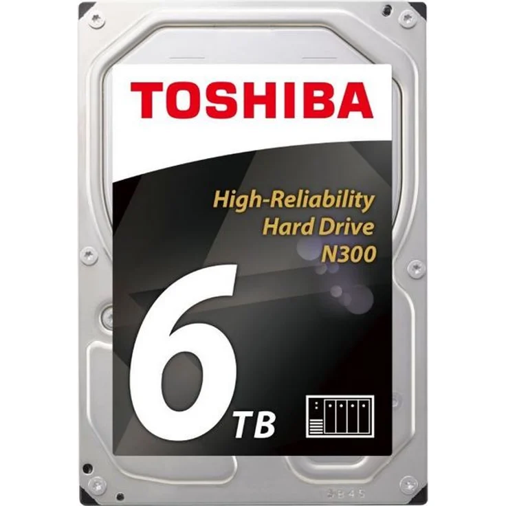 Toshiba N300 NAS - Festplatte - 6 TB - intern - 3.5 Zoll (8.9 cm) - SATA 6Gb/s - 7200 rpm - Puffer: 128 MB (HDWN160UZSVA) – Bild 1