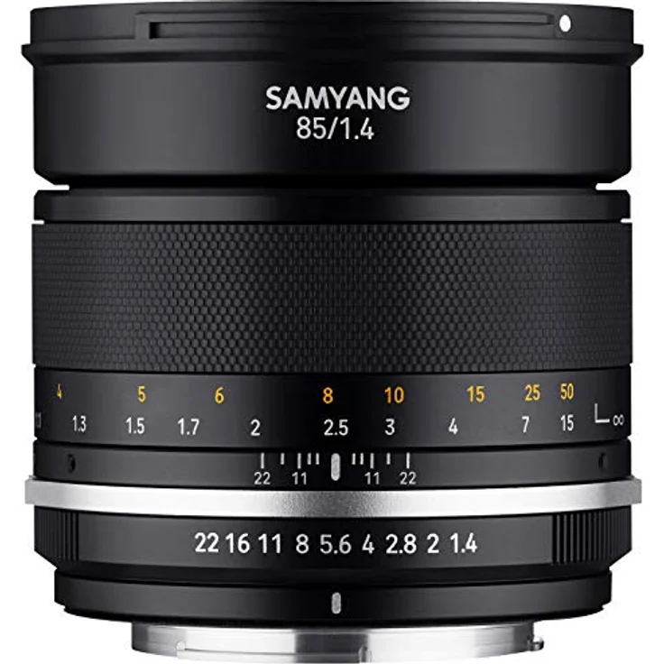 Samyang MF 85mm F1,4 MK2 für Nikon F AE ? Porträt Objektiv manueller Fokus für Vollformat und APS-C Festbrennweite Nikon F Mount, 2. Generation für Nikon D750, D5600, D3400, D500, D7500, D850, D780 – Bild 1