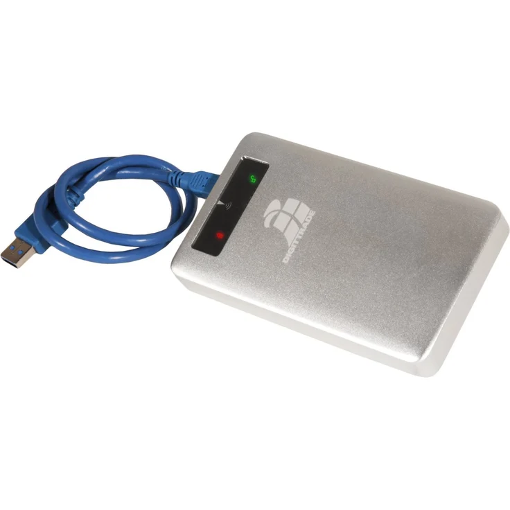 DIGITTRADE RS256 RFID Portable robuste externe Festplatte SSD 500GB (6,4cm (2,5 Zoll), USB 3.0) Anti-Shock Aluminium-Gehäuse mit Verschlüsselung silber – Bild 4