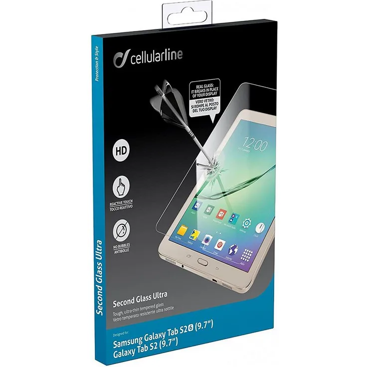 Cellularline TEMPGLASGTABS21697 Klare Samsung Galaxy Tab S2 (2016) 9.7'' 1Stück(e) (TEMPGLASGTABS21697)