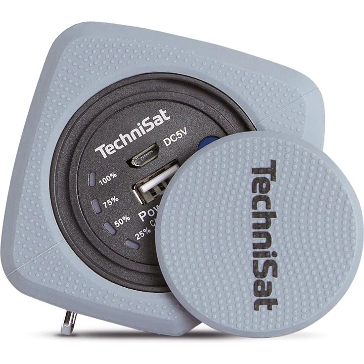 TechniSat BluSpeaker OD 300 Bluetooth-Lautsprecher mit Mikrofon, grau – Bild 3