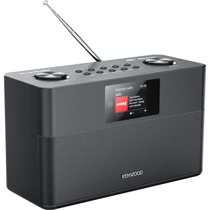 Kenwood CR-ST100S-B Internetradio mit Bluetooth, WLAN, Wecker, TFT-Display, Spotify Connect, schwarz – Bild 2