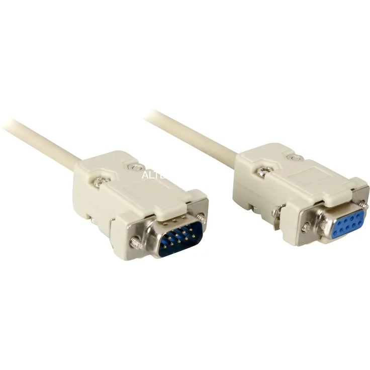 Wentronic goobay - Serielles Anschlusskabel - D-SUB 9-Pol.(M) - D-SUB 9-Pol.(W) - 2 m - grau