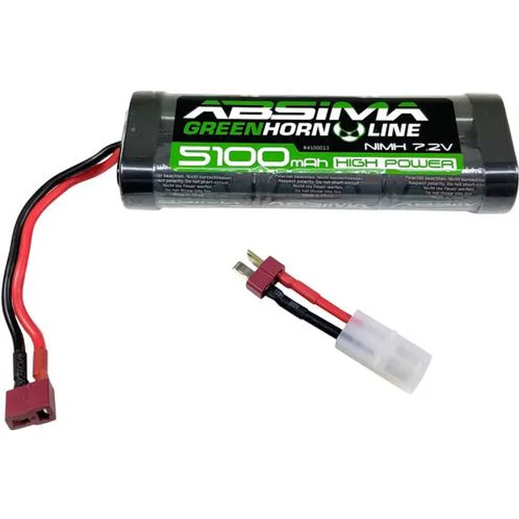 Absima Modellbau-Akkupack (NiMh) 7.2V 5100 mAh Zellen-Zahl: 6 Hardcase T-Buchse, Tamiya-Buchse