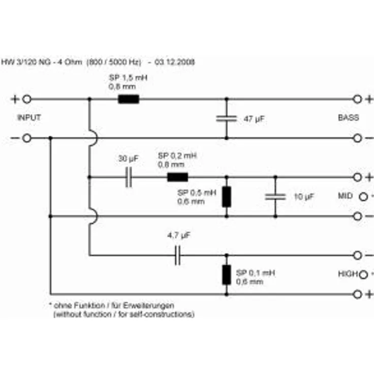 Visaton HW 3/120 NG - 800 - 5000 - 3-Wege-Systeme (5411)