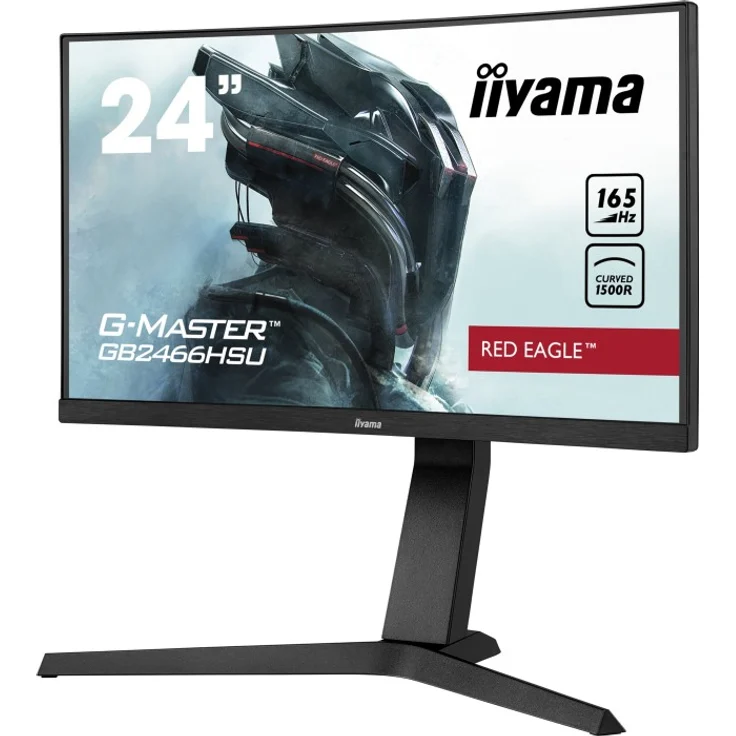 iiyama G-Master GB2466HSU-B1 Red Eagle - 23,6 Zoll, Full HD (1920 x 1080), VA-Panel, 165Hz, 1ms, 250cd/m² (GB2466HSU-B1) – Bild 3