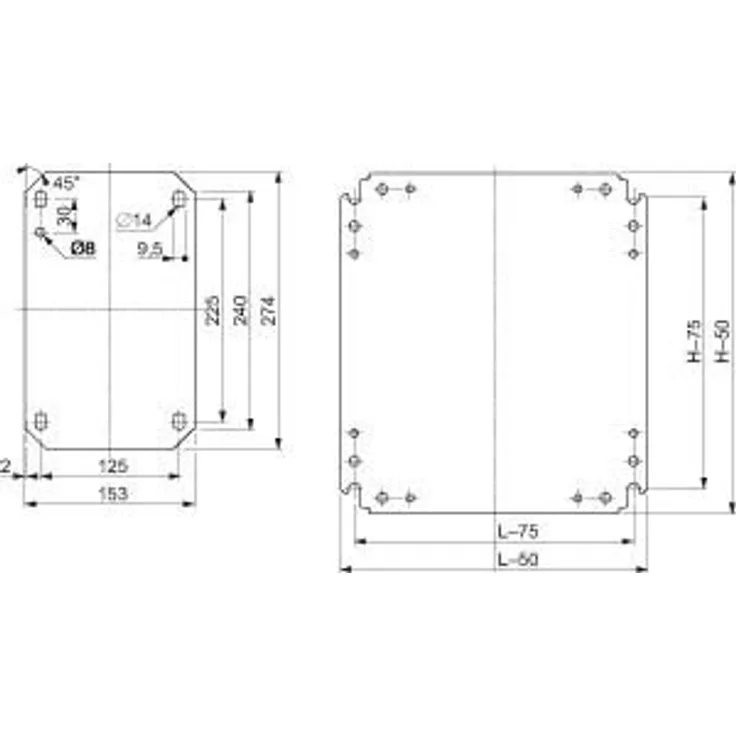 Schneider Electric Montageplatte 250x350 NSYMM43