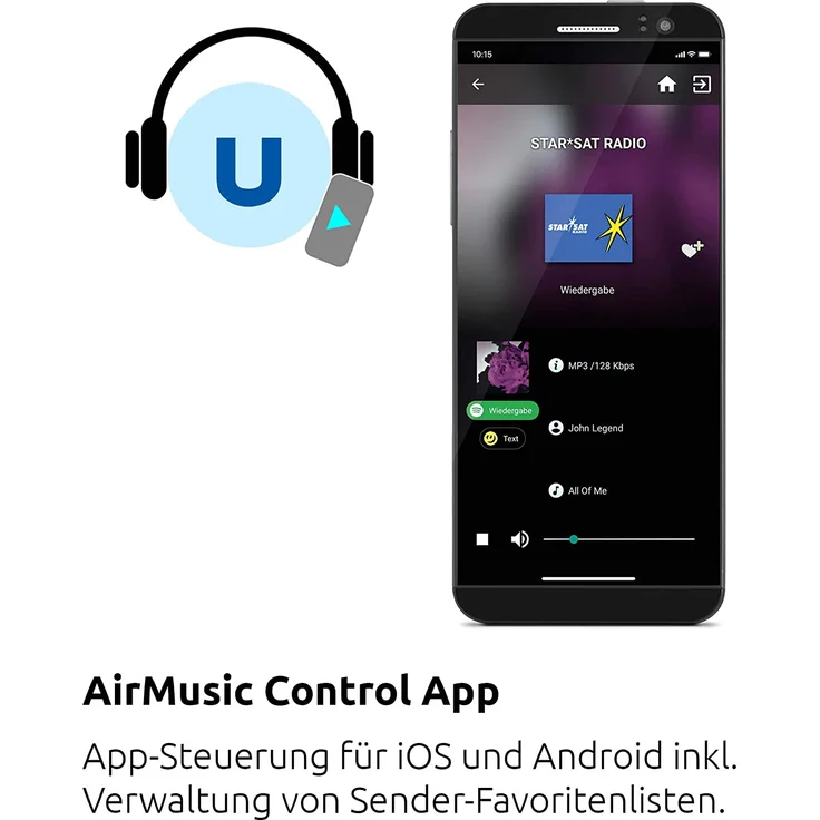 TechniSat STERNRADIO IR 2 Internetradio mit WLAN, Wecker, TFT-Display, schwarz – Bild 8