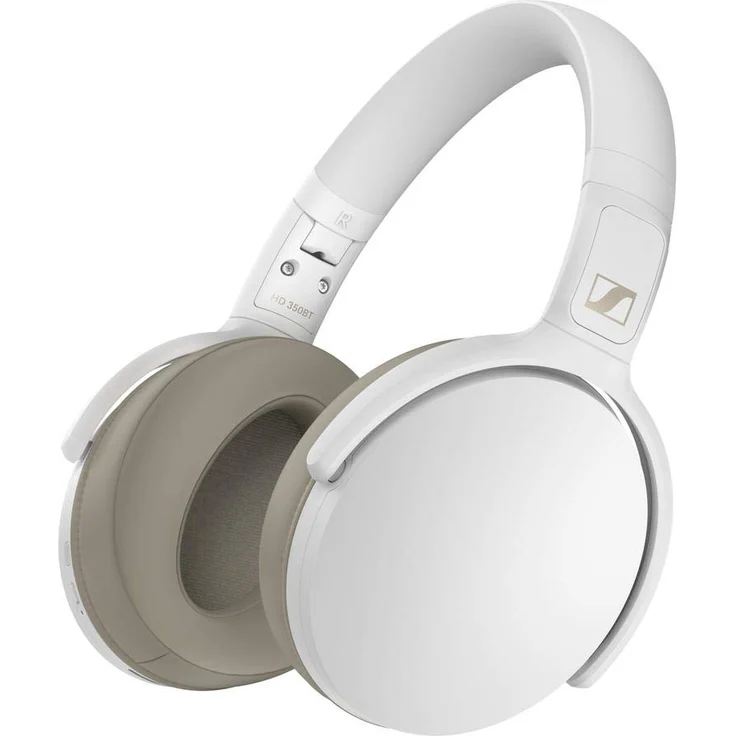 Sennheiser HD 350BT On-Ear-Kopfhörer, mit Bluetooth, Mikrofon, weiß – Bild 1