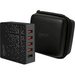 ARCTIC Global Charger 8000 - Intelligentes 5-Port USB Reiseladegerät 40 W, inkl. EU, UK, US, AU Adapter, Multi-Port USB, Quick Charger, Reiseadapter für Smartphones, Devices, Kameras, Powerbanks