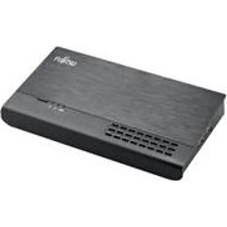 Fujitsu PR09 USB 3.0 (Typ C) schwarz – Dockingstation (mit Kabel, USB 3.0 – Gen 1) Type-C, 10, 100, 1000 Mbit-S, Netzteil, CC, 100-240