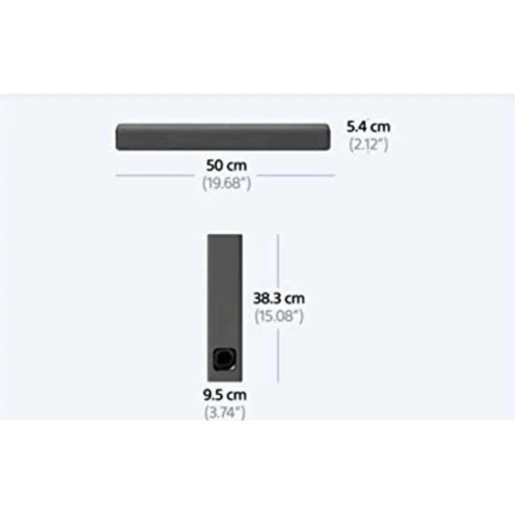 Sony HT-MT300 2.1 Soundbar mit Subwoofer, kabellos/kabelgebunden, geeignet für TV, schwarz (2017) – Bild 19