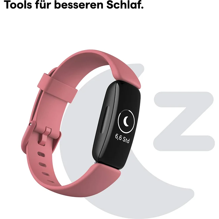 Fitbit Inspire 2 Fitness-Tracker Unisex, S/L, Silikonarmband, Wüstenrot – Bild 10