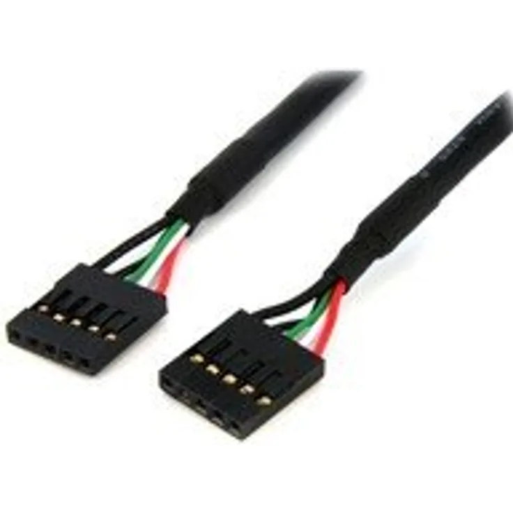 StarTech.com USB2.0 Kabel Verlängerung intern 5 pol - Pfostenbuchse auf Pfostenbuchse - USB-Kabel - IDC 5-polig (W) - IDC 5-polig (W) - 60,7 cm (USB/USB2.0) - Schwarz (USBINT5PIN24)