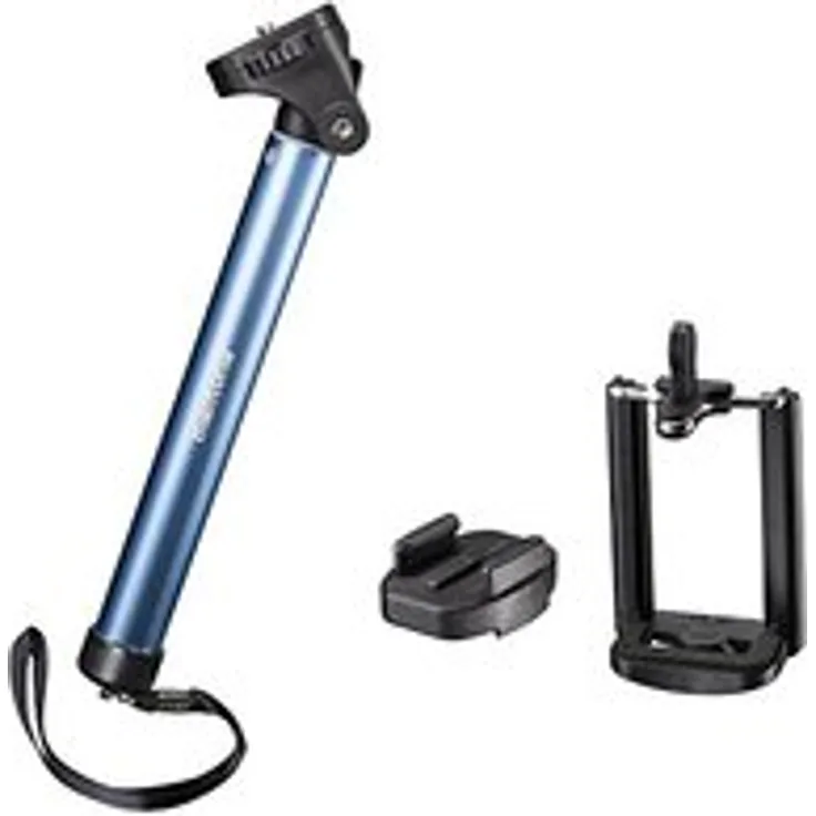 Mantona Handstativ Selfy blau für GoPro u.a.