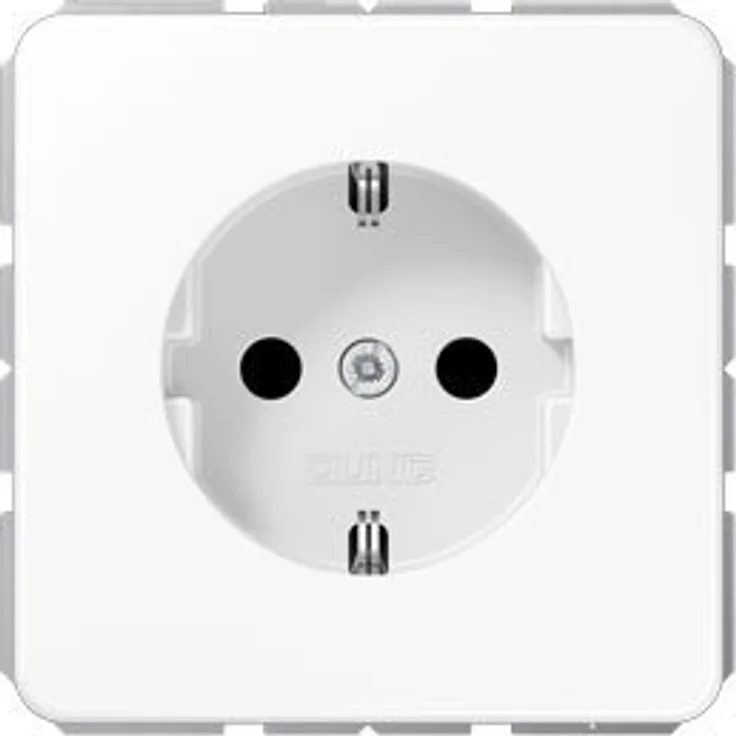 Jung CD 1520 WW Schuko Steckdose 16 A 250 V Serie, alpinweiß, 250 V