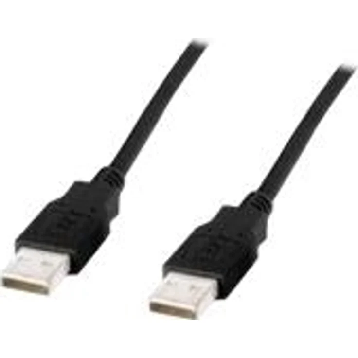 Planet ASSMANN - USB-Kabel - USB Typ A, 4-polig (M) - USB Typ A, 4-polig (M) - 1 m (USB/USB 2.0) - geformt - Schwarz (AK-300101-010-S)