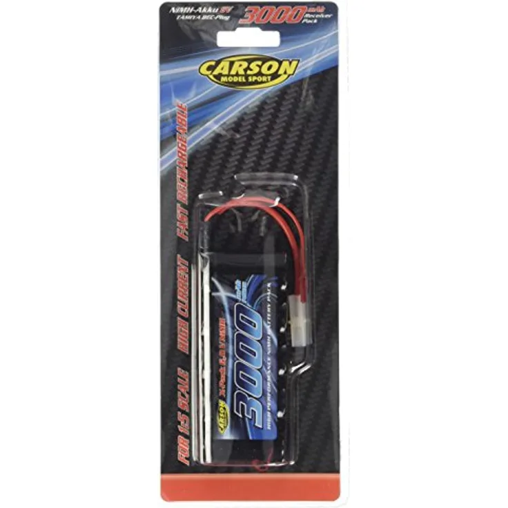 Carson 500608142 - NiMH-RX-Pack-6V-SubC3000mAh-TAM-BEC , Zubehör