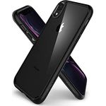 Spigen Ultra Hybrid Kompatibel mit iPhone XR Hülle, 064CS24874 Einteilige Transparent Handyhülle Durchsichtige Schutzhülle Case (Matte Black)