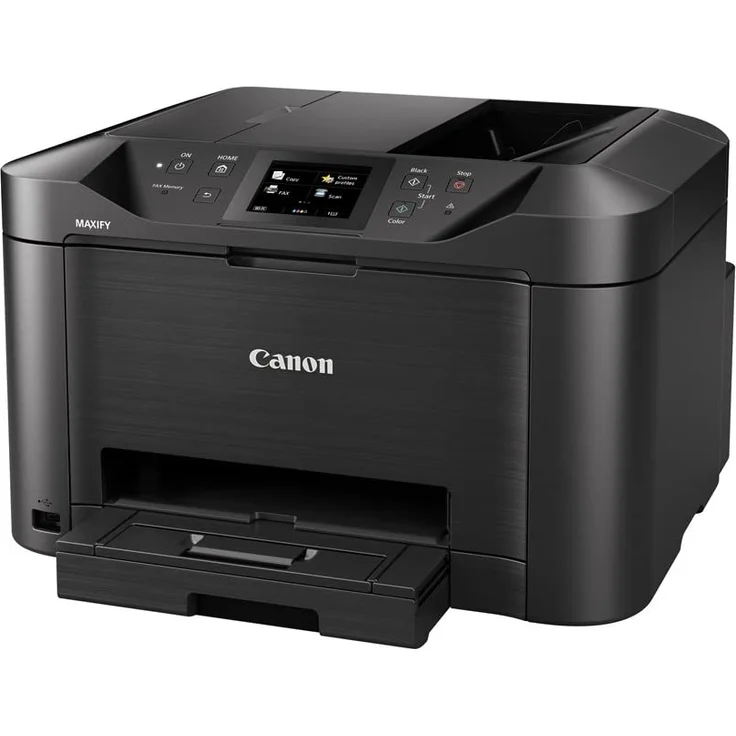 Canon MAXIFY MB5150 (4-in-1) Multifunktionsdrucker - (Tintenstrahl) Farbe, Druckgeschwindigkeit: 24 s/w, 15,5 Farbe, Auflösung: 1200 x 600, LAN, WLAN, AirPrint, Mobile Print, Cloud Print (0960C006) – Bild 2