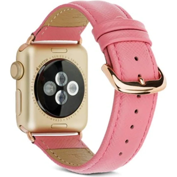 dbramante1928 Madrid-Cinturin aus echtem Leder für Apple Watch 38-40 mm-Farbe Lady Pink Unisex Erwachsene, 30 cm