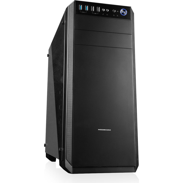 Modecom PC-Gehäuse Oberon PRO Glass USB 3.0 Black W-O PSU