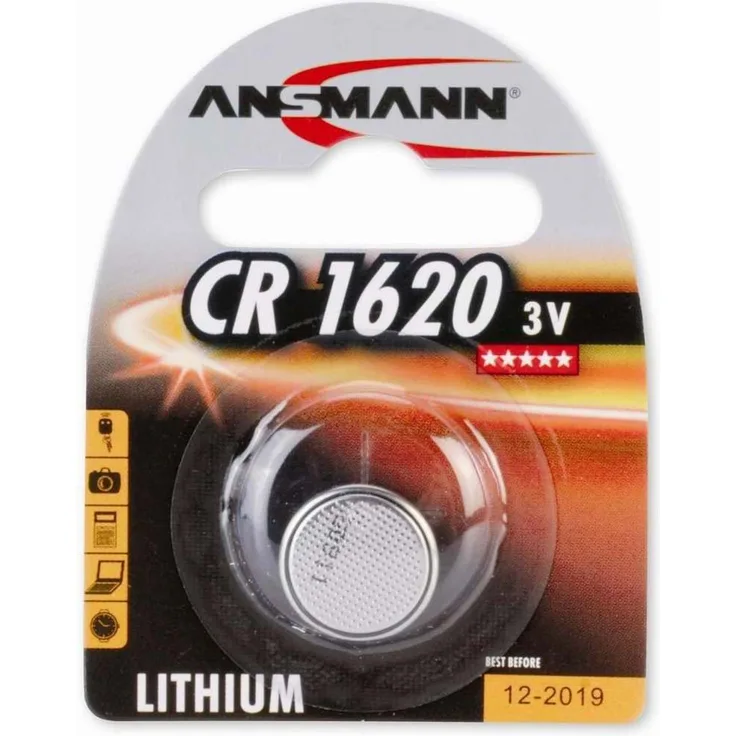 ANSMANN 5020072 Knofpzelle Batterie Lithium CR 1620 - 3V