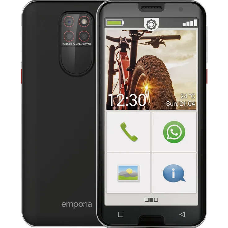 Emporia SMART.5 Senioren-Smartphone Schwarz