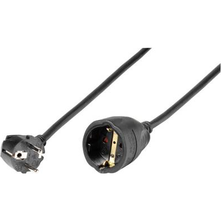 Vivanco 61157 Strom Verlängerungskabel 16 A Schwarz 10 m (61157)