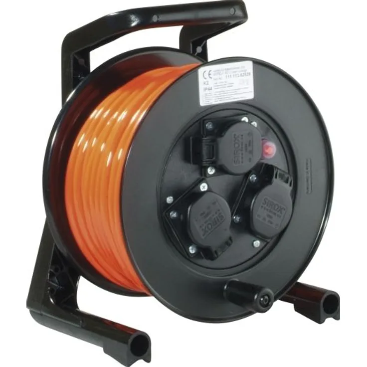 JUMBO JumboXS-Kabeltrommel 25m H07BQ-F 3G1,5 qmm l-orange
