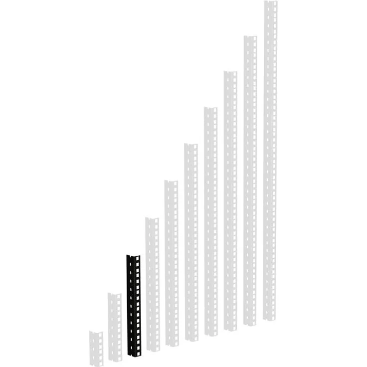 Adam Hall 61535 B 6 - HD Rackschiene schwarz 6 HE
